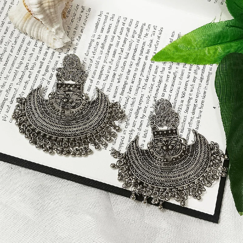 women’s hoop earrings with diamonds-Darshana Jewels Oxidised Plated Dangler Earrings