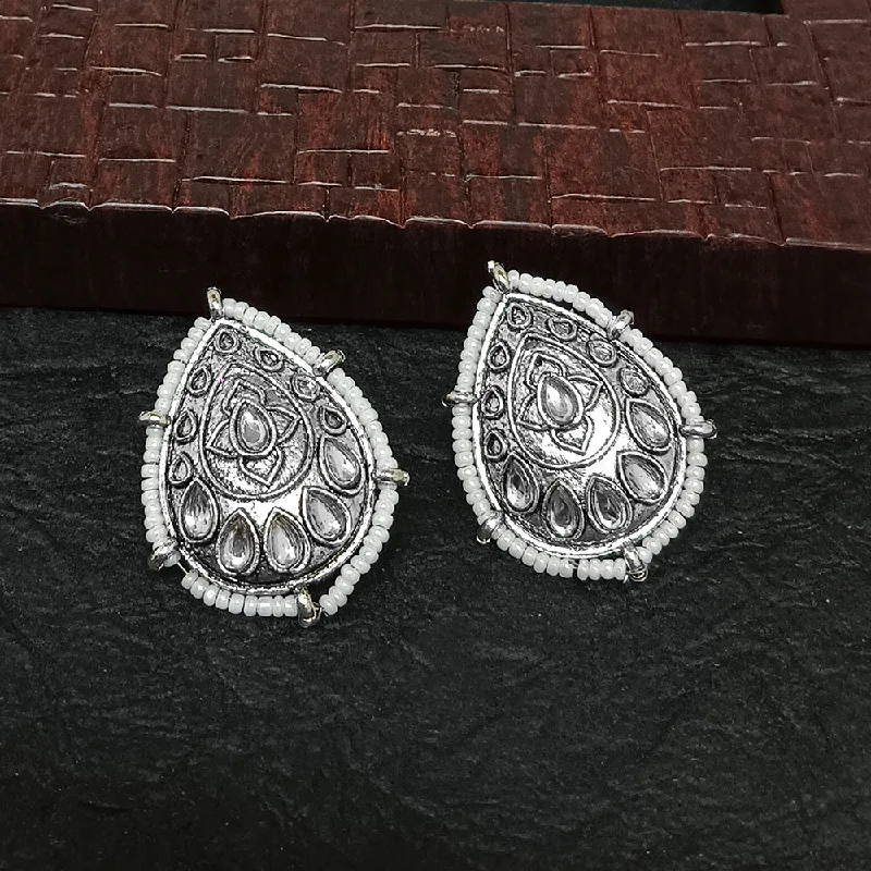 women’s luxury diamond drop earrings-Darshana Jewels Oxidised Plated Stud Earrings