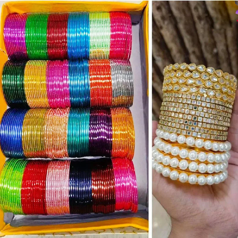 women’s cuff bangle-Pooja Bangles Matel Bangles Set