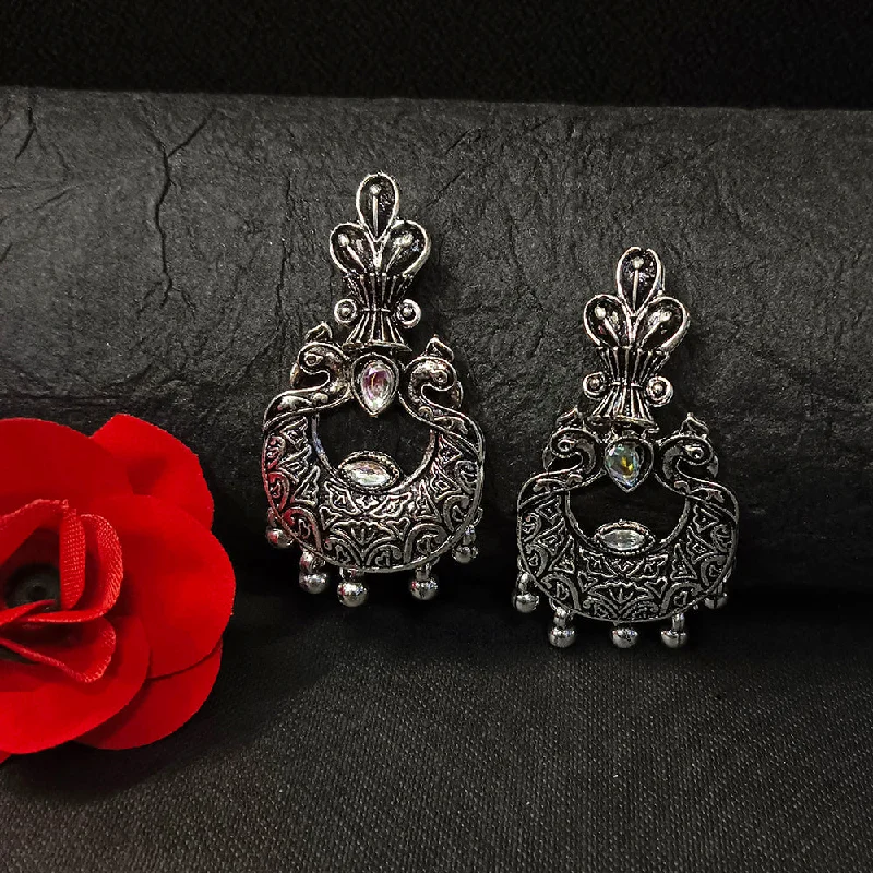 women’s diamond stud earrings-Darshana Jewels Oxidised Plated Dangler Earrings