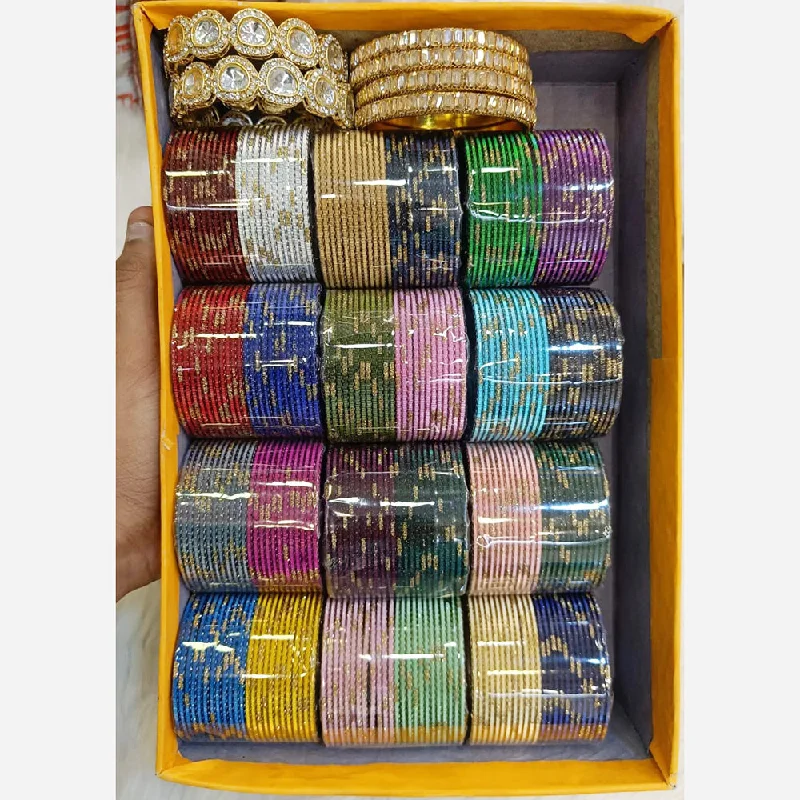 women’s tennis bracelet-Pooja Bangles Matel Bangles Set