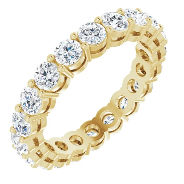 women’s engagement ring with side stones-14K Yellow 1 3/4 CTW Lab-Grown Diamond  Eternity Band