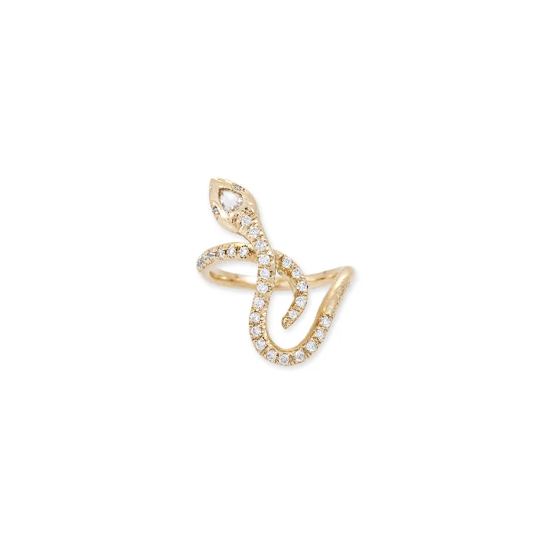 women’s gold ring-AGATHA SNAKE RING