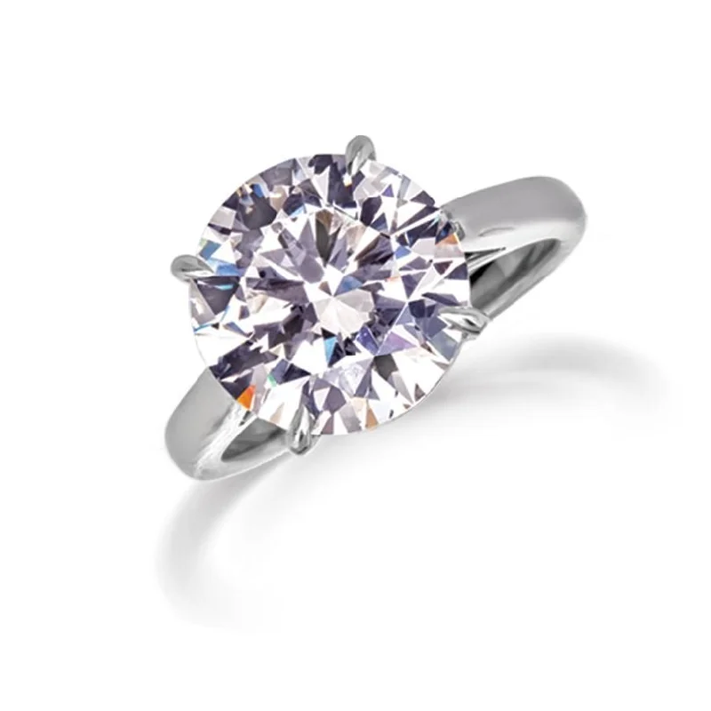 women’s halo gemstone engagement ring-Platinum and Diamond Ring