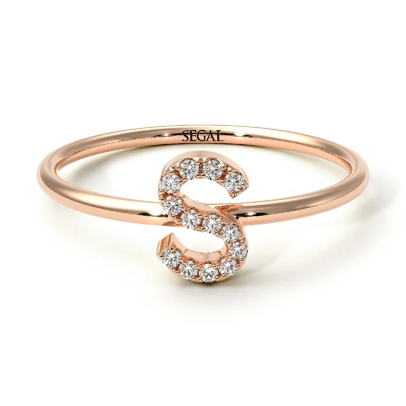 women’s bridal engagement ring-Initial Diamond Ring - Raegan No. 2