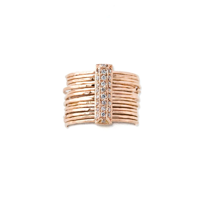 women’s engagement ring-BRICK MULTI WAIF RING