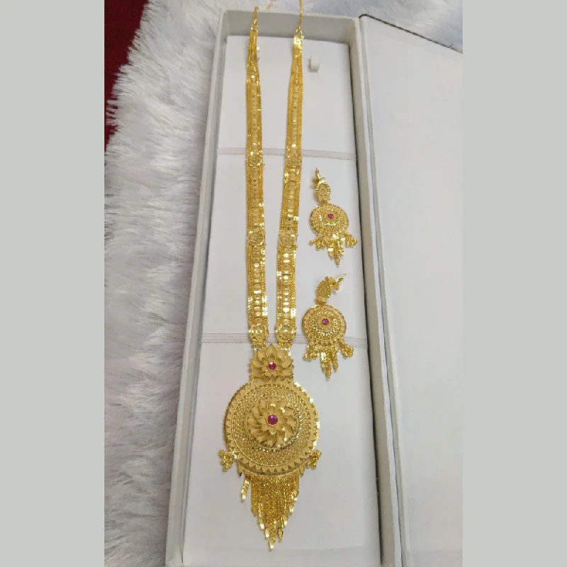 women’s art deco necklace-Pari Art Jewellery Forming Long Necklace Set