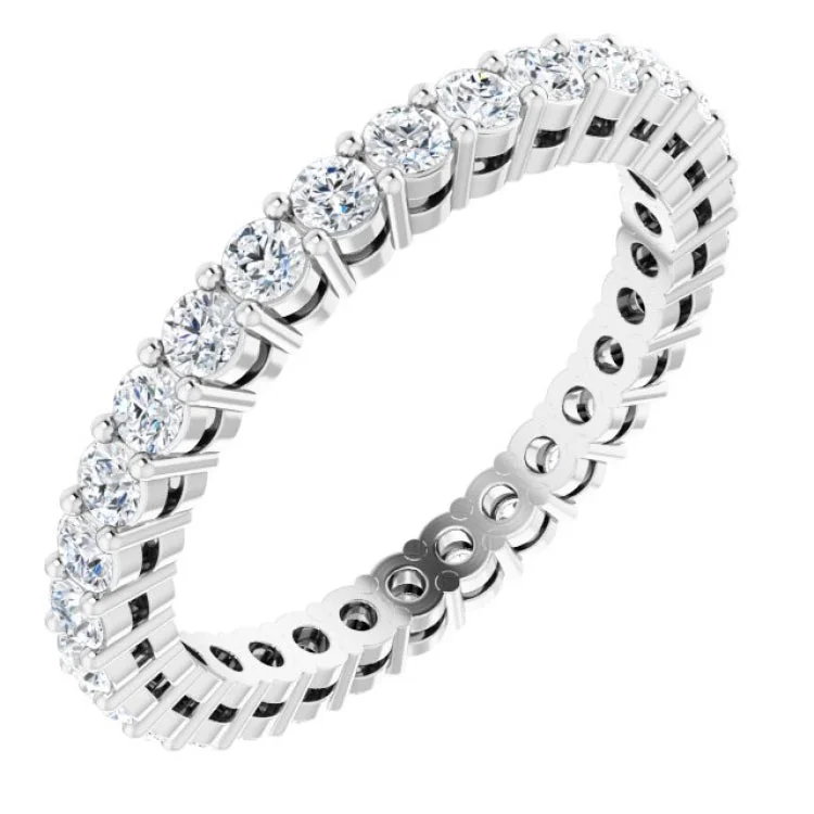 women’s oval-shaped engagement ring-Platinum 9/10 CTW Lab-Grown Diamond  Eternity Band