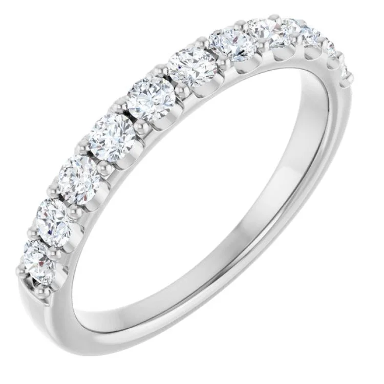 women’s custom wedding ring-Platinum 1/2 CTW Lab-Grown Diamond Anniversary Band