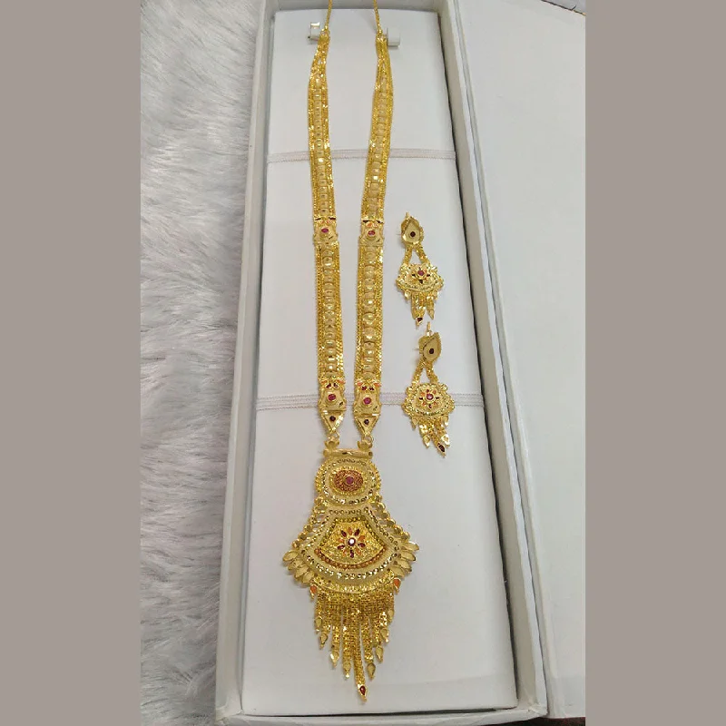 women’s chain necklace-Pari Art Jewellery Forming Long Necklace Set