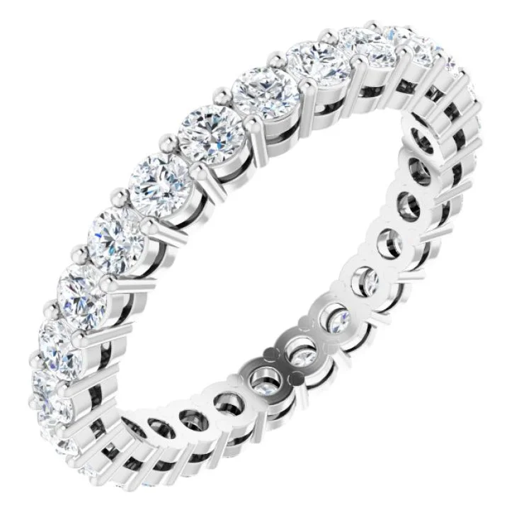 women’s custom gold ring-Platinum 1 1/2 CTW Lab-Grown Diamond  Eternity Band