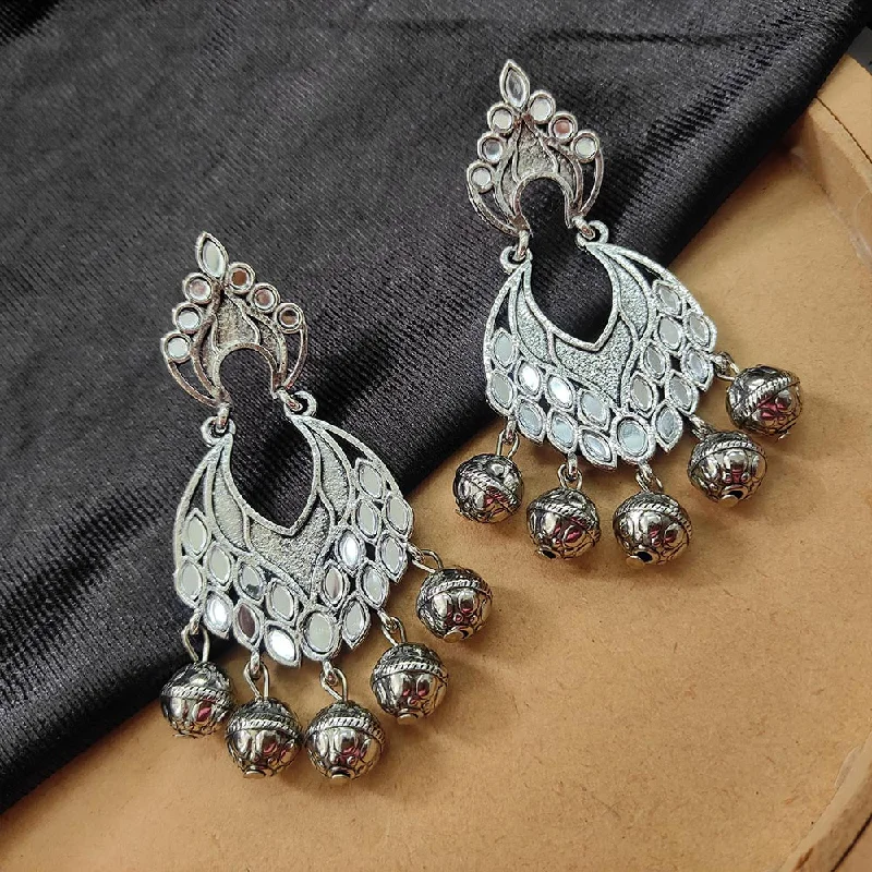 women’s adjustable earrings-Darshana Jewels Oxidised  Plated Dangler Earrings