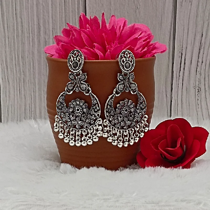 women’s fashion earrings-Darshana Jewels Oxidised Plated Dangler Earrings