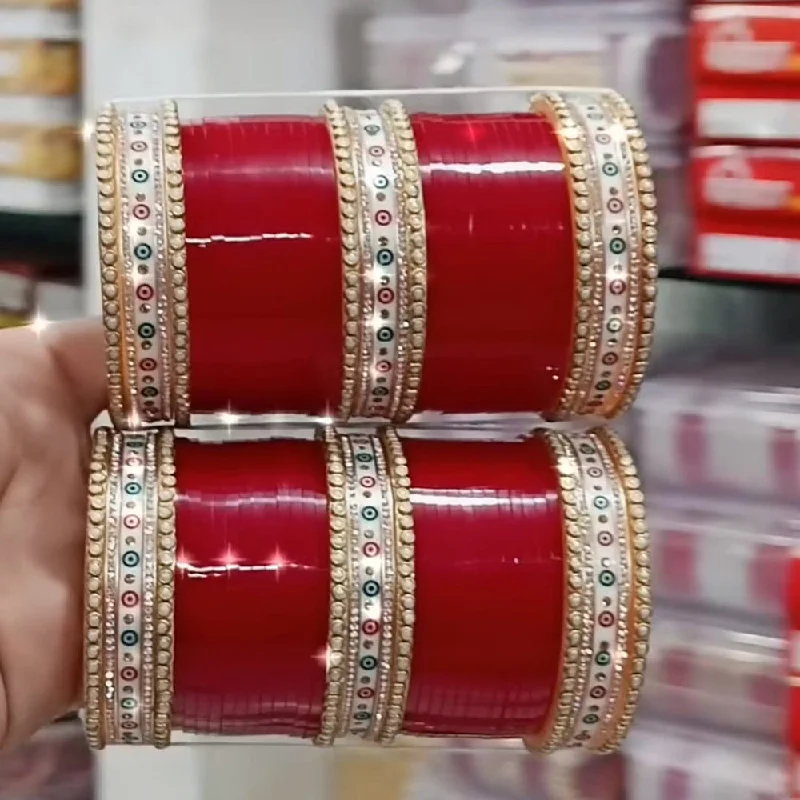 women’s ruby bracelet-Manisha Jewellery Bridal Bangles Set