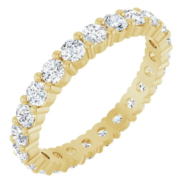 women’s ring for her-14K Yellow 1 3/8 CTW Lab-Grown Diamond Eternity Band