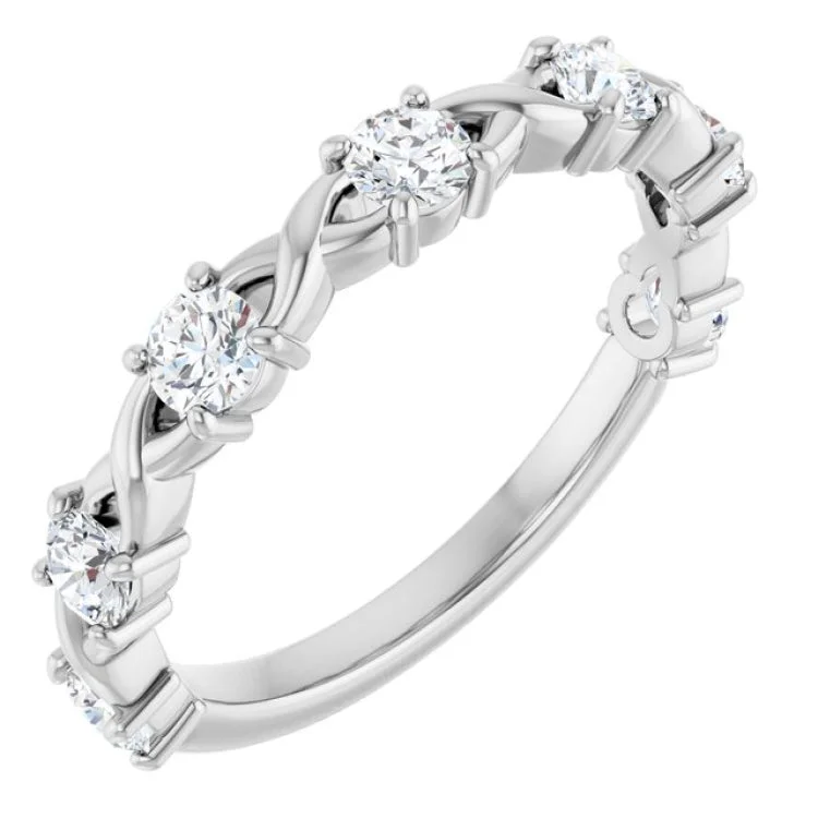 women’s diamond eternity band-Platinum 5/8 CTW Lab-Grown Diamond Anniversary Band