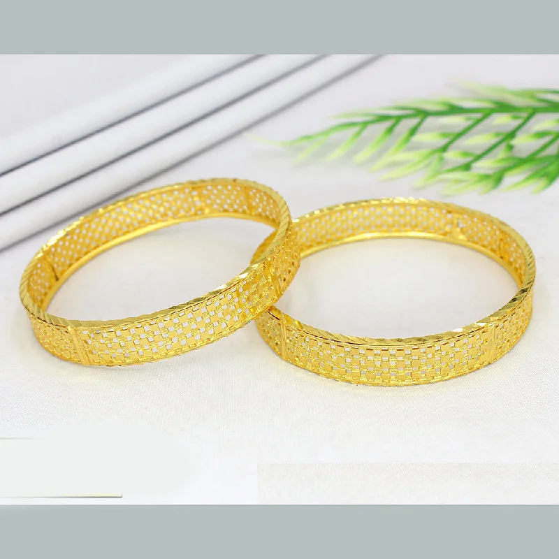 women’s custom bangles-Mahavir Forming Gold Bangle Set