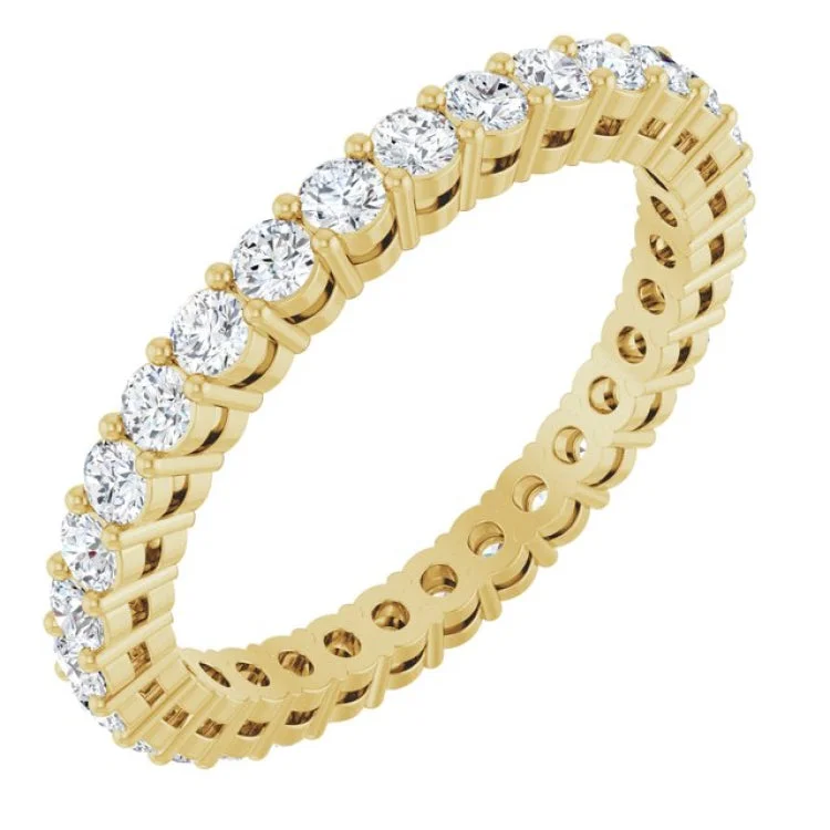 women’s anniversary ring-14K Yellow 9/10 CTW Lab-Grown Diamond  Eternity Band