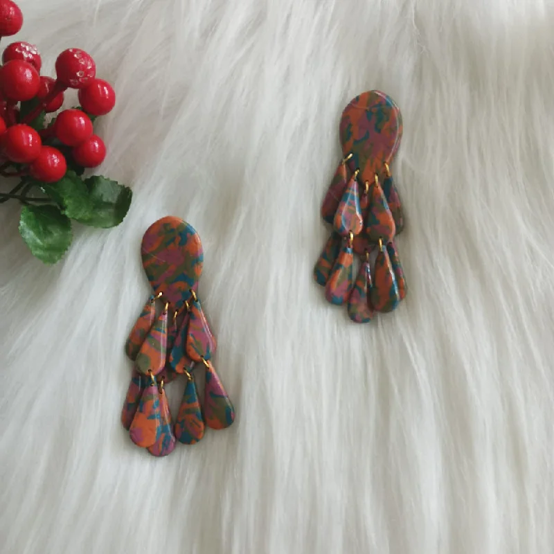 women’s colorful earrings-Emmas Designs Clay Dangler Earrings