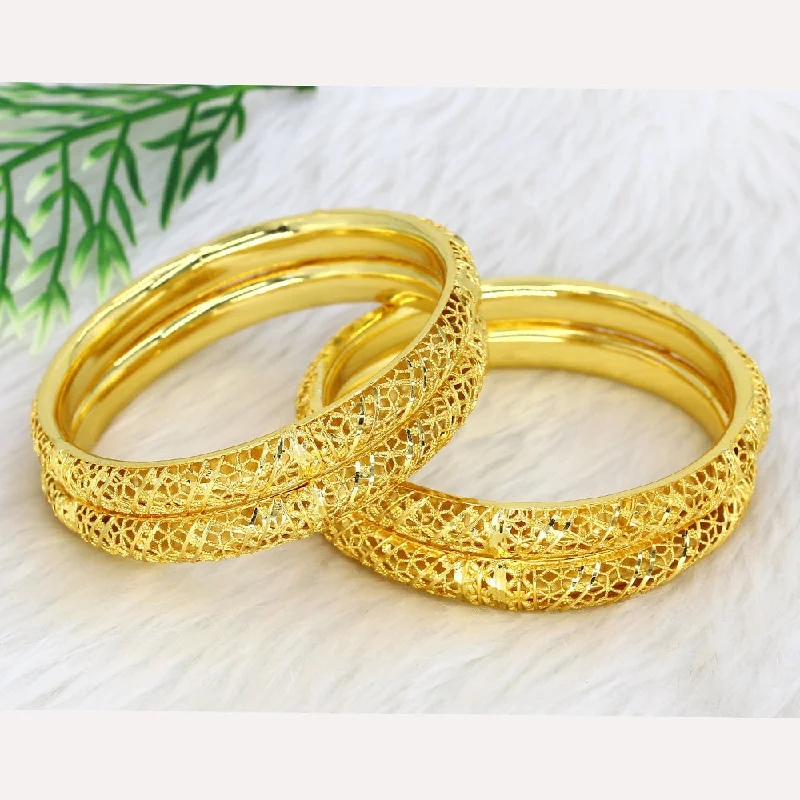 women’s infinity bangle-Mahavir Dye Gold Plating Bangles Set