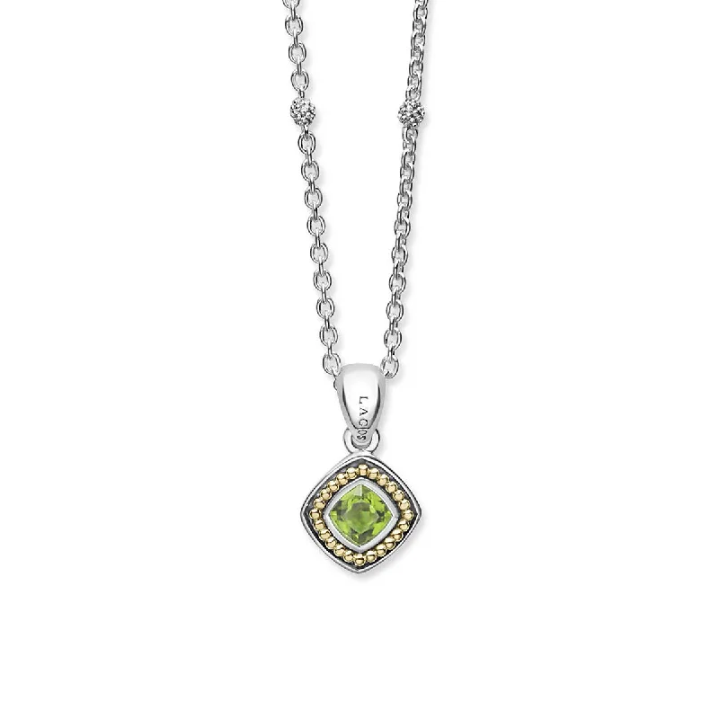 women’s matching pendant necklace-Peridot Pendant Necklace