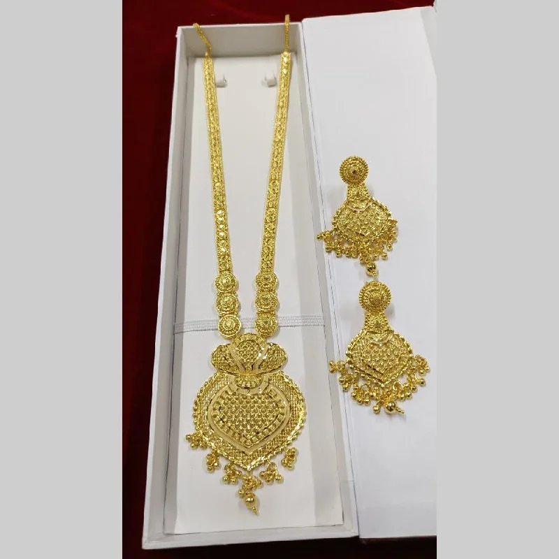 women’s elegant chain necklace-Pari Art Jewellery Forming Long Necklace Set