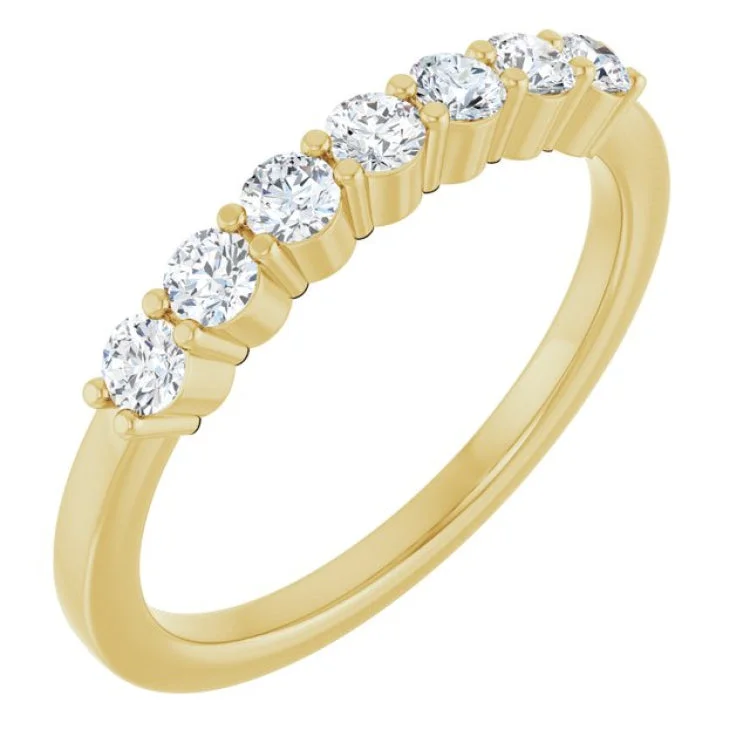 women’s multi-stone ring-14K Yellow 5/8 CTW Lab-Grown Diamond Anniversary Band