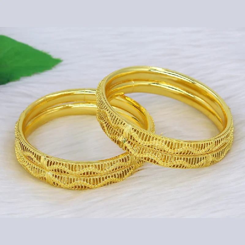 women’s wedding bangle-Mahavir Dye Gold Plating Bangles Set