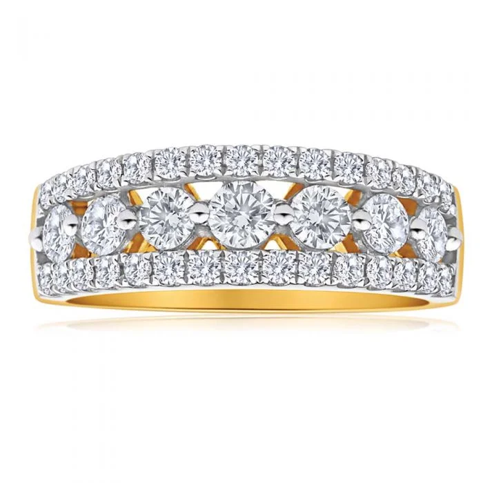 women’s rose gold diamond engagement ring-Flawless Cut 18ct Yellow Gold Diamond Ring (TW=1.00-1.09CT)