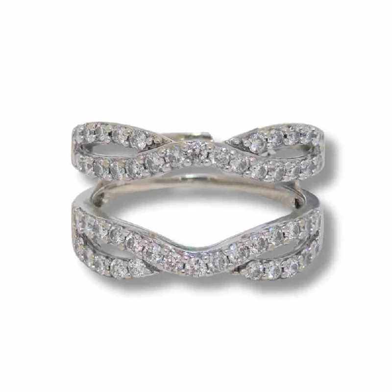 women’s white gold engagement ring-14K White Gold 5.3G Diamond Ring