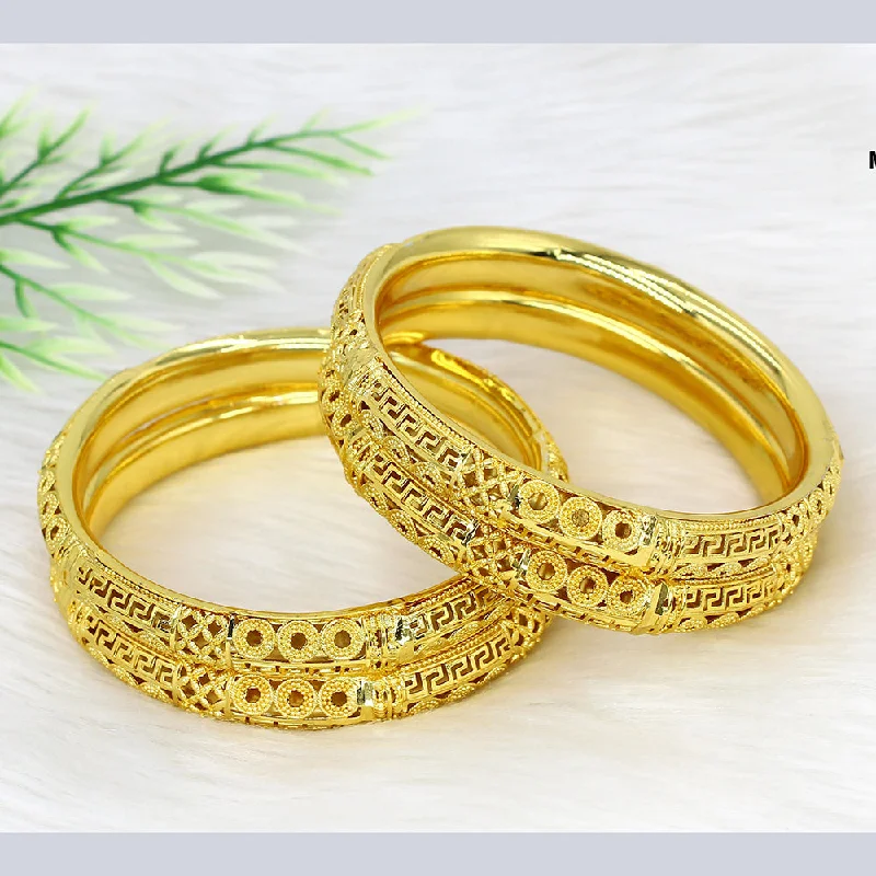 women’s classic bangle-Mahavir Dye Gold Plating Bangles Set