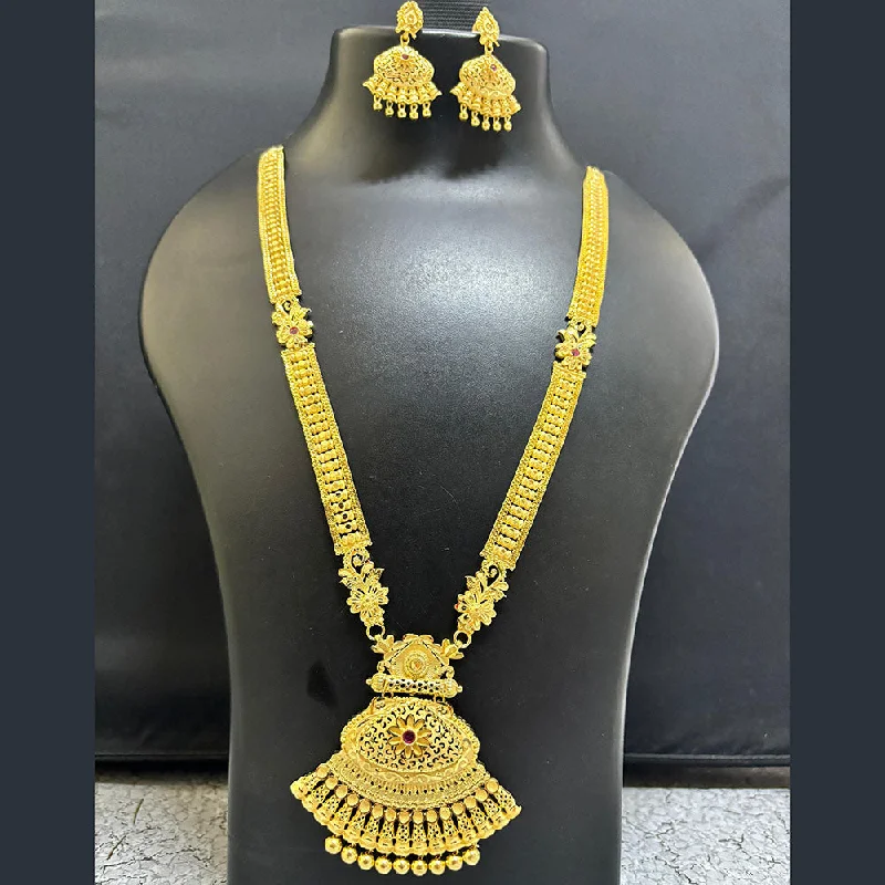 women’s zodiac pendant necklace-Pari Art Jewellery Forming Long Necklace Set